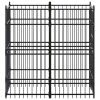 Outdoor Dog Kennel Steel 19.8 ft²