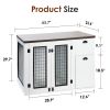 Furniture style dog cage, wooden dog cage, double door dog cage, side cabinet dog cage, Dog crate